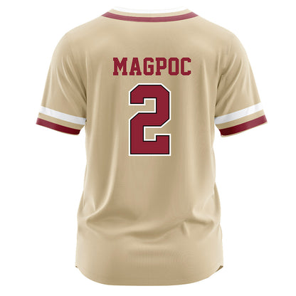 Boston College - NCAA Baseball : Adam Magpoc - Gold Jersey