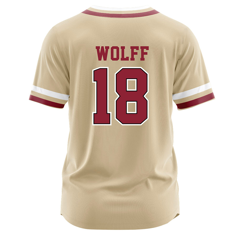 Boston College - NCAA Baseball : Kyle Wolff - Gold Jersey