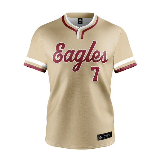 Boston College - NCAA Baseball : Esteban Garcia - Gold Jersey-0