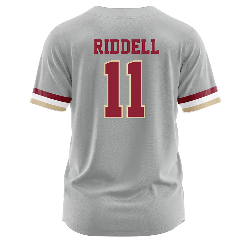 Boston College - NCAA Softball : Nicole Riddell - Grey Jersey-1