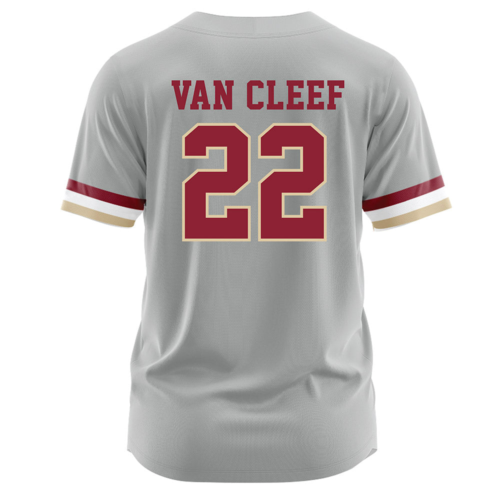 Boston College - NCAA Softball : Emily Van Cleef - Grey Jersey-1