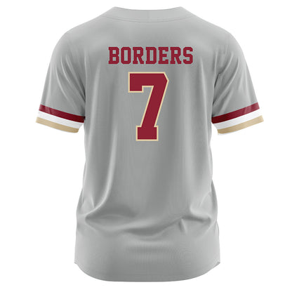 Boston College - NCAA Softball : Tavye Borders - Grey Jersey-1