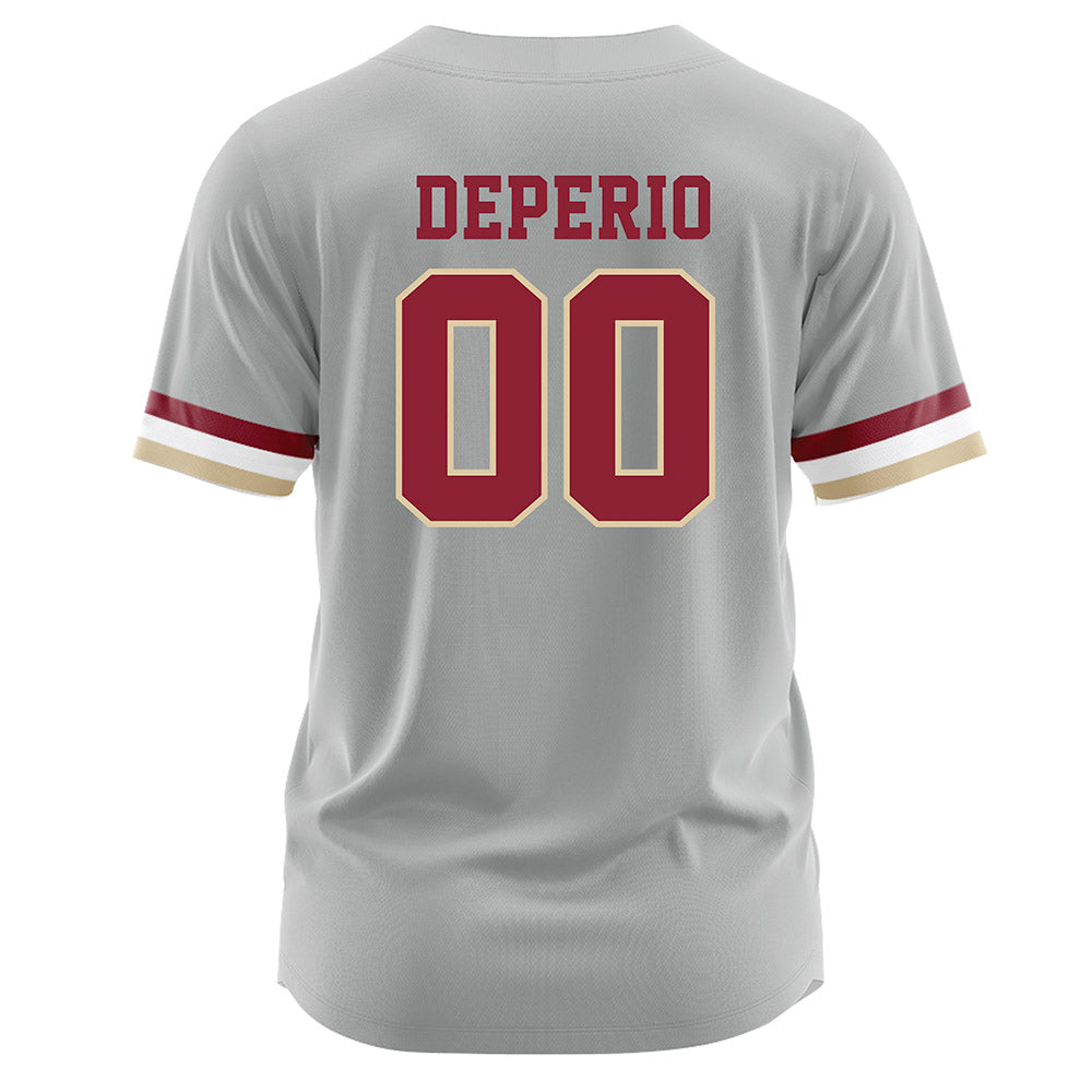 Boston College - NCAA Softball : Kaeliana DePerio - Grey Jersey-1