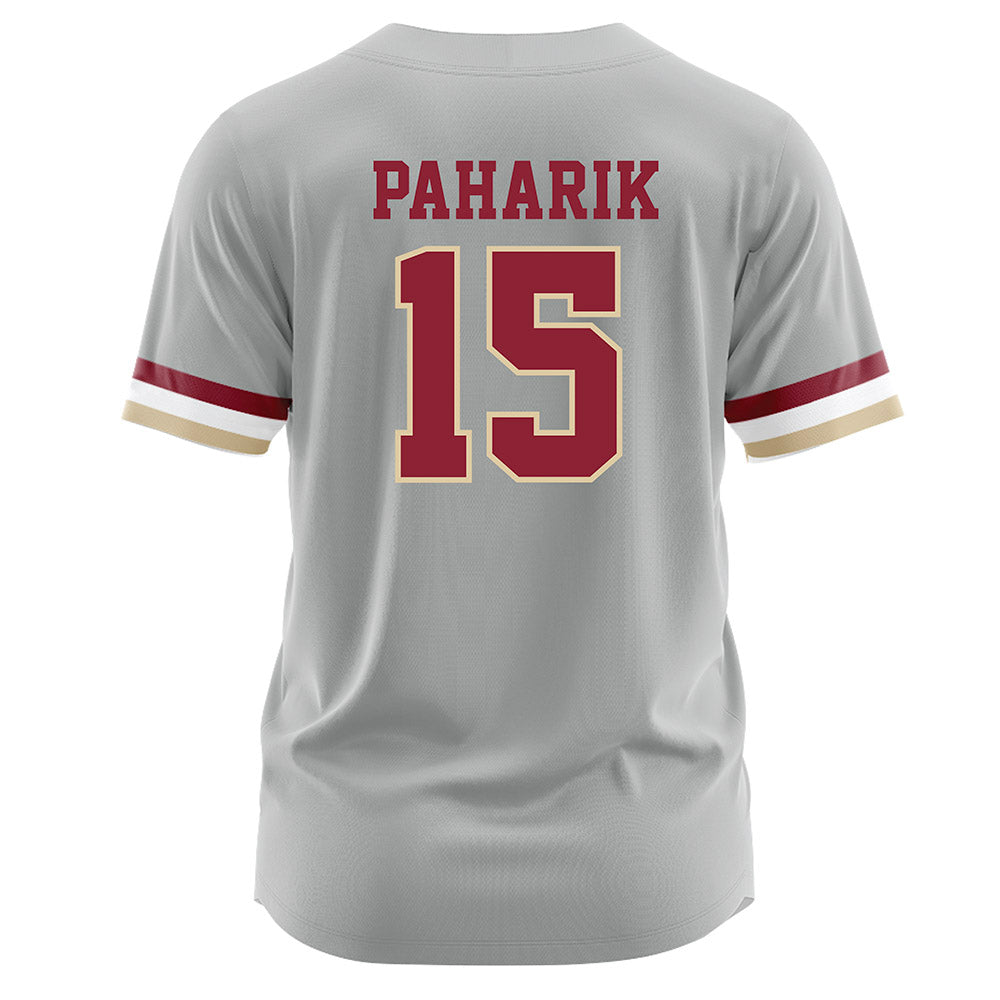 Boston College - NCAA Softball : Holly Paharik - Grey Jersey-1