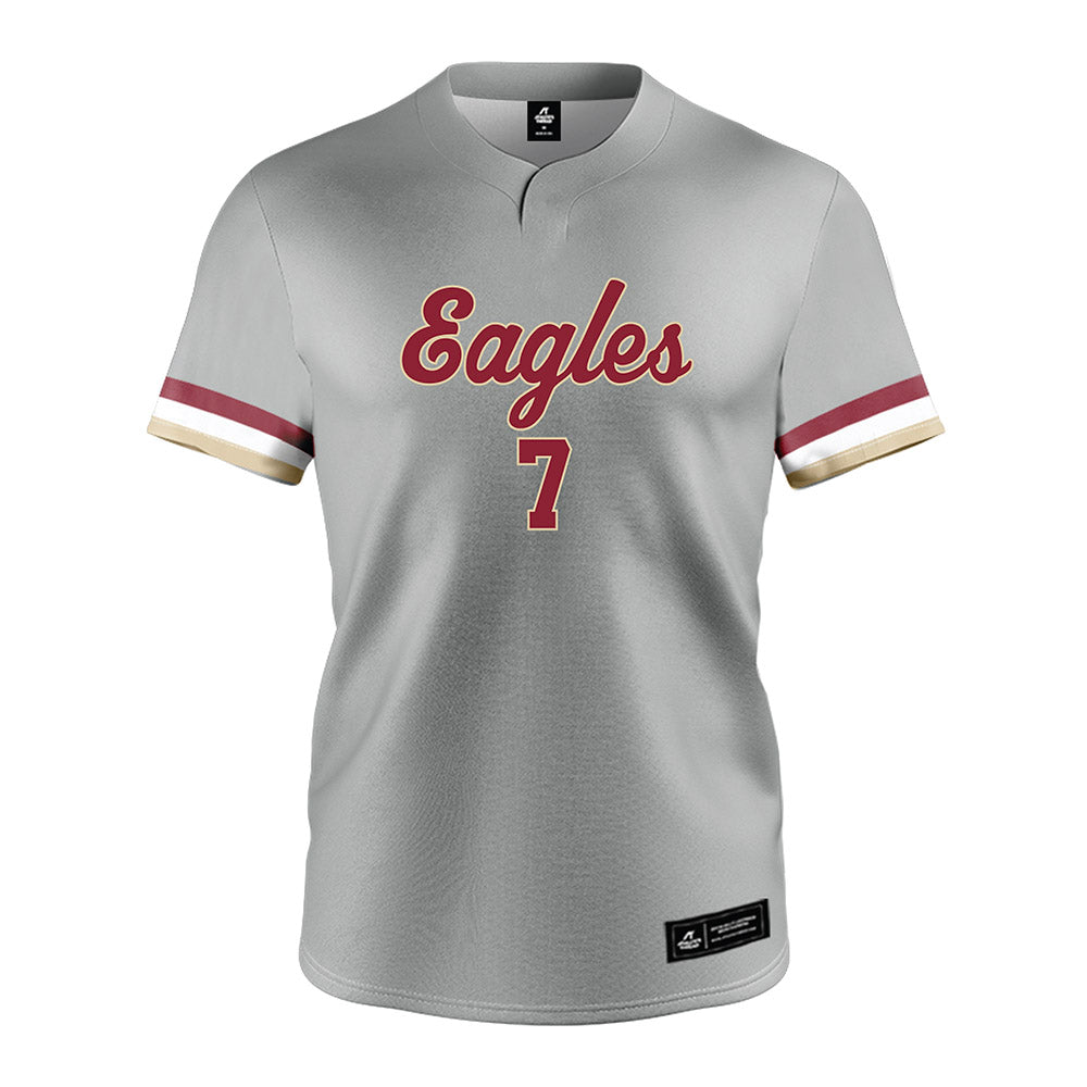 Boston College - NCAA Softball : Tavye Borders - Grey Jersey-0