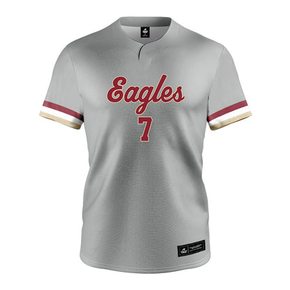 Boston College - NCAA Softball : Tavye Borders - Grey Jersey-0