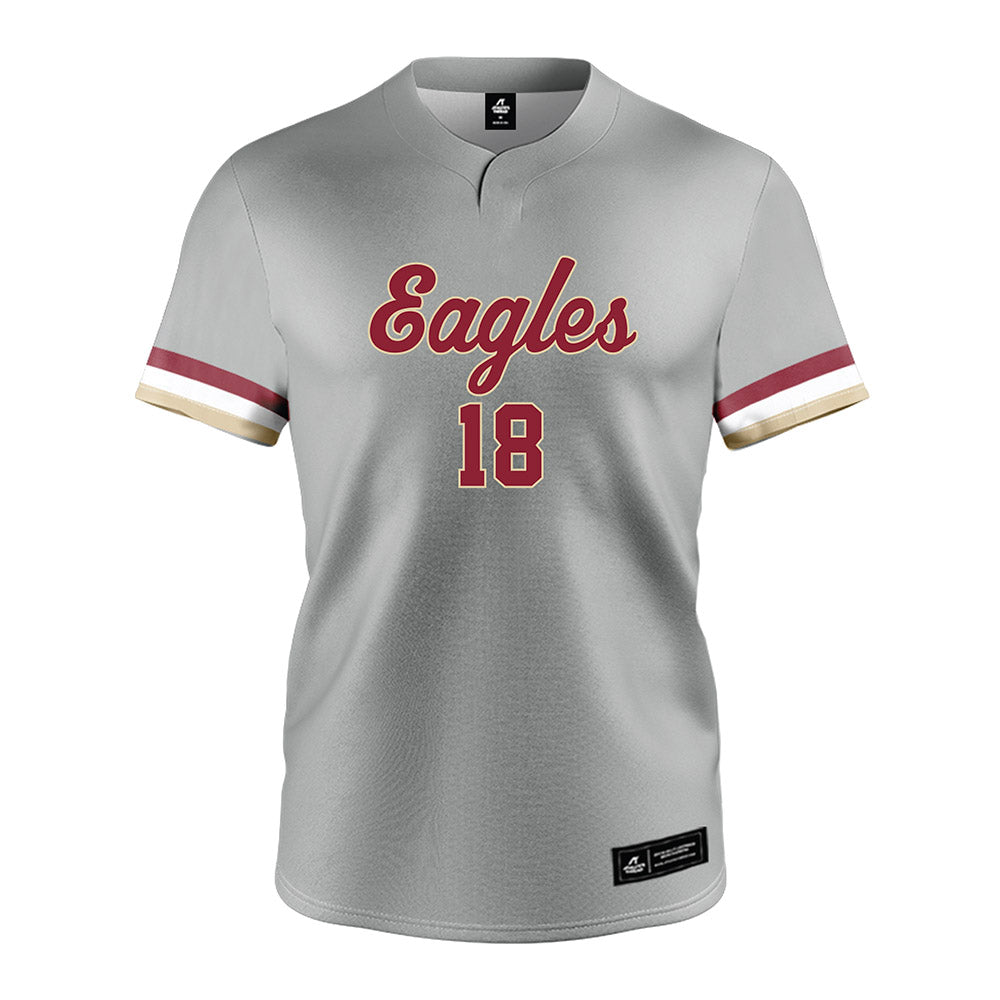 Boston College - NCAA Softball : Abby Ptak - Grey Jersey-0