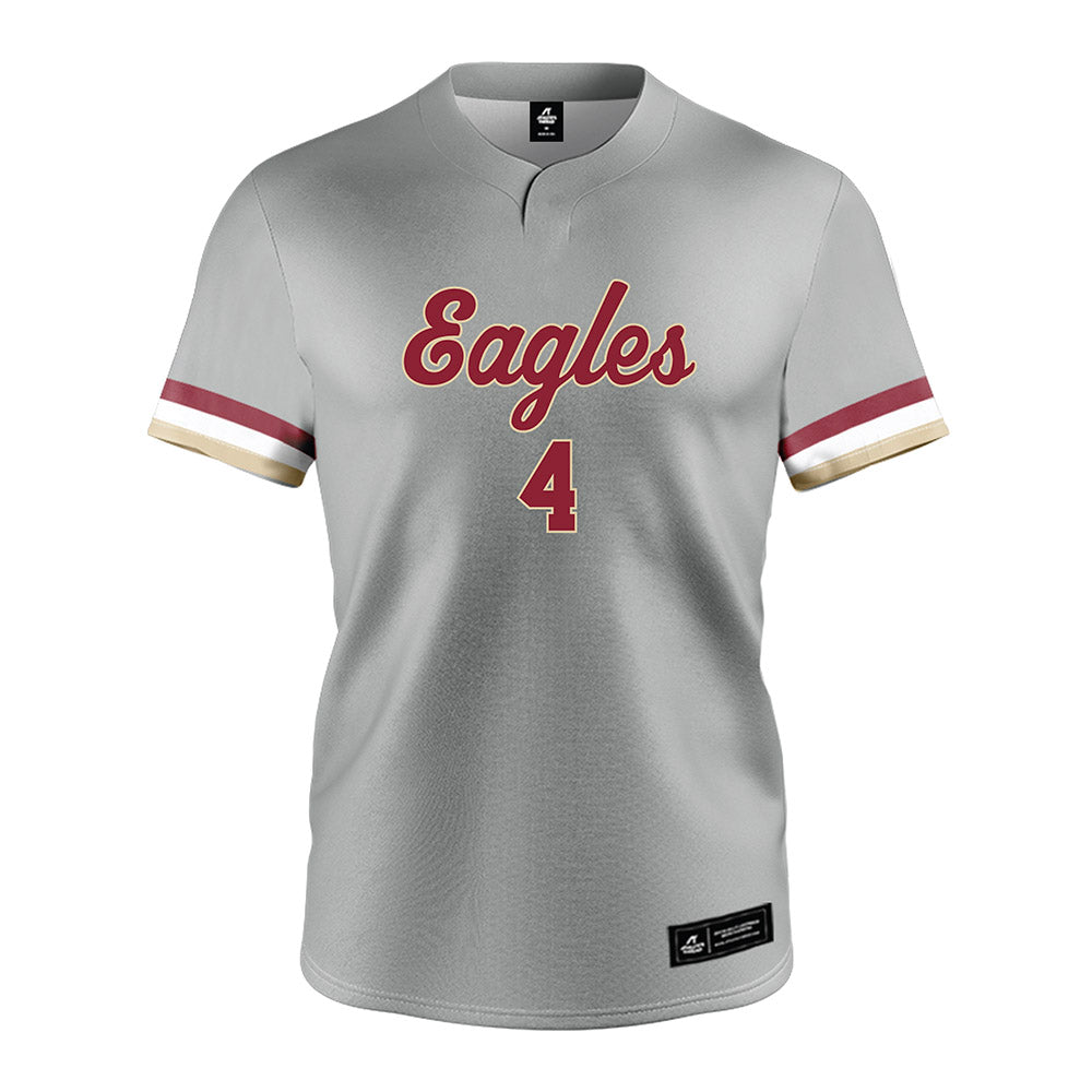 Boston College - NCAA Softball : Mia Galella - Grey Jersey-0