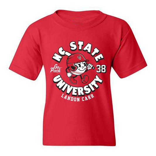 NC State - NCAA Baseball : Landon Carr - Fashion Shersey Youth T-Shirt-0