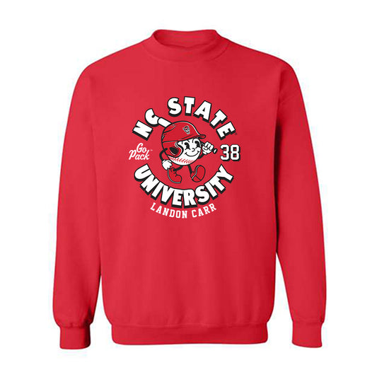 NC State - NCAA Baseball : Landon Carr - Fashion Shersey Crewneck Sweatshirt-0