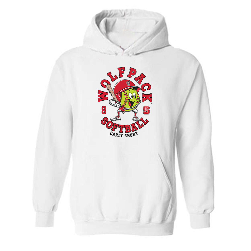 NC State - NCAA Softball : Carly Short - Fashion Shersey Hooded Sweatshirt-0