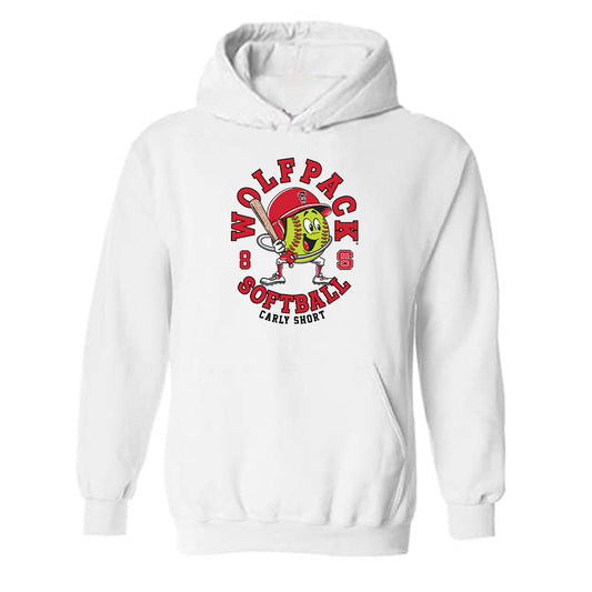 NC State - NCAA Softball : Carly Short - Fashion Shersey Hooded Sweatshirt-0