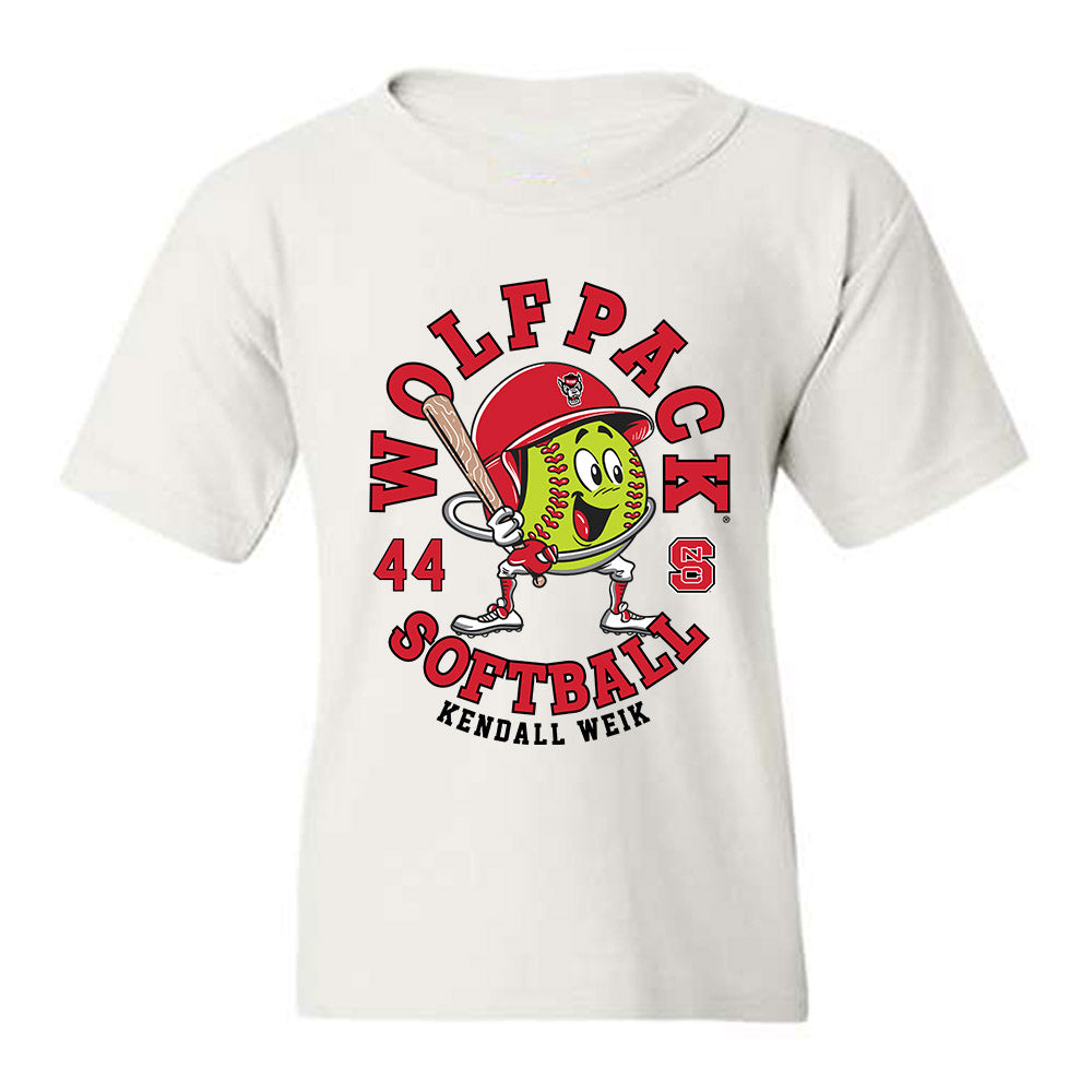 NC State - NCAA Softball : Kendall Weik - Fashion Shersey Youth T-Shirt-0