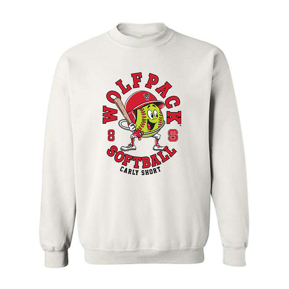 NC State - NCAA Softball : Carly Short - Fashion Shersey Crewneck Sweatshirt-0