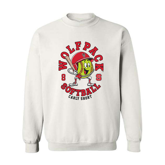 NC State - NCAA Softball : Carly Short - Fashion Shersey Crewneck Sweatshirt-0