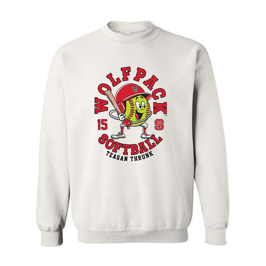 NC State - NCAA Softball : Teagan Thrunk - Fashion Shersey Crewneck Sweatshirt