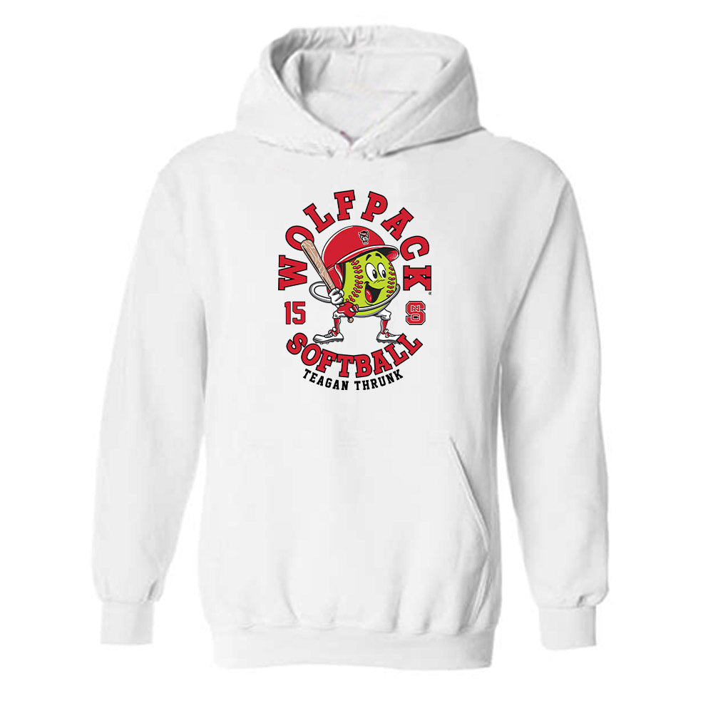 NC State - NCAA Softball : Teagan Thrunk - Fashion Shersey Hooded Sweatshirt