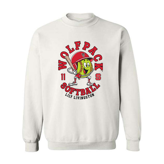 NC State - NCAA Softball : Lily Livingston - Fashion Shersey Crewneck Sweatshirt-0
