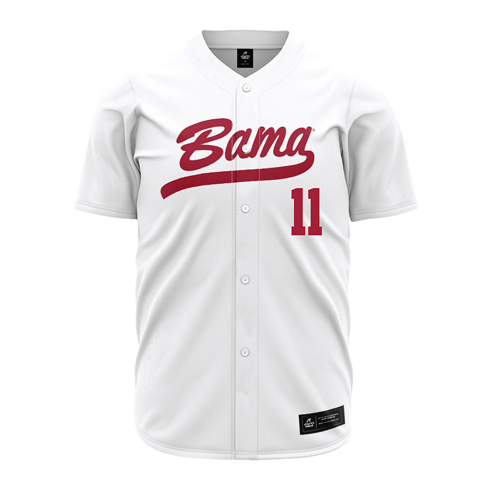 Alabama - NCAA Softball : Larissa Preuitt - White Jersey-0