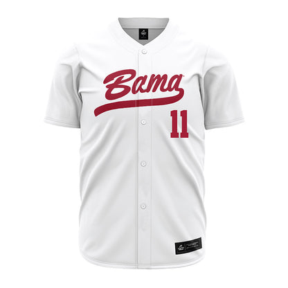 Alabama - NCAA Softball : Larissa Preuitt - White Jersey-0