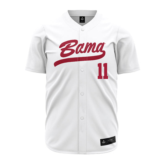 Alabama - NCAA Softball : Larissa Preuitt - White Jersey-0