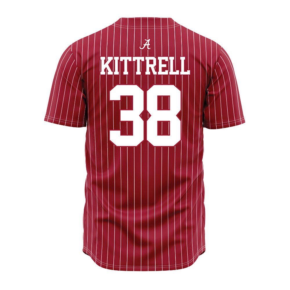 Alabama - NCAA Baseball : Zach Kittrell - Pinstripe Jersey-3