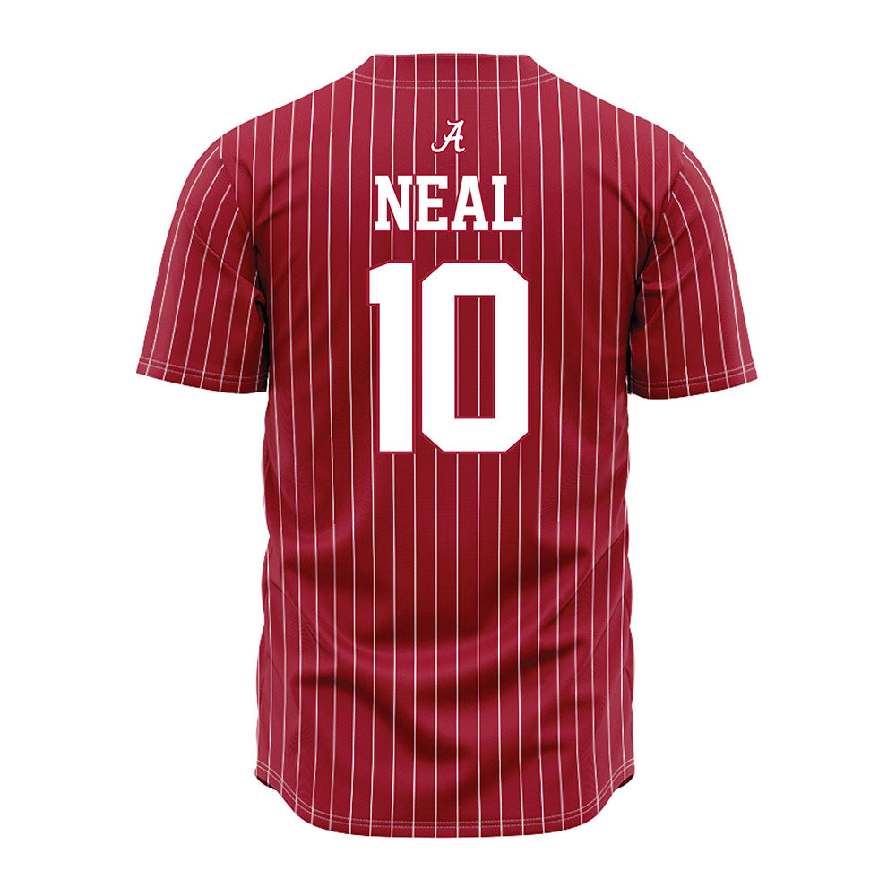 Alabama - NCAA Baseball : Brady Neal - Pinstripe Jersey-2