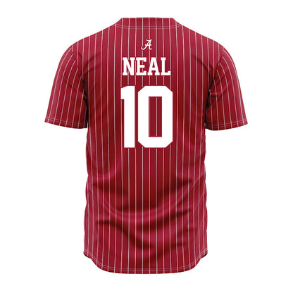 Alabama - NCAA Baseball : Brady Neal - Pinstripe Jersey-2