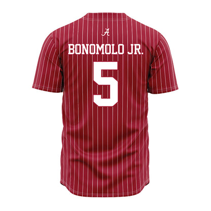 Alabama - NCAA Baseball : Richie Bonomolo Jr. - Pinstripe Jersey-2