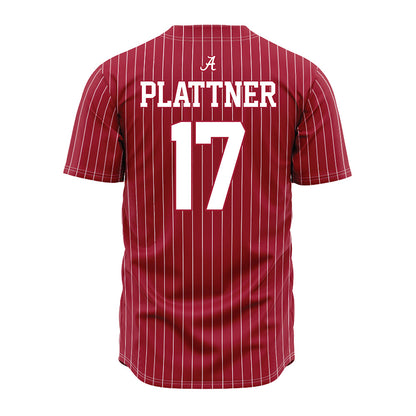 Alabama - NCAA Baseball : Will Plattner - Pinstripe Jersey-2