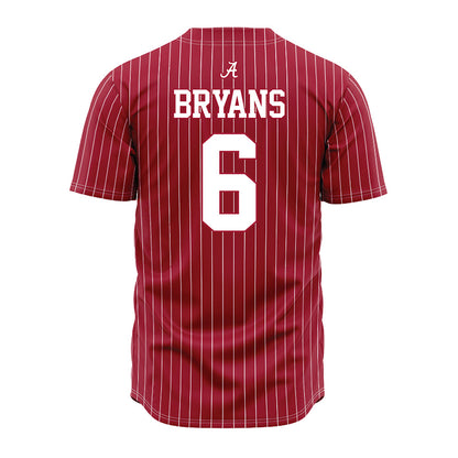 Alabama - NCAA Baseball : Beau Bryans - Pinstripe Jersey-2
