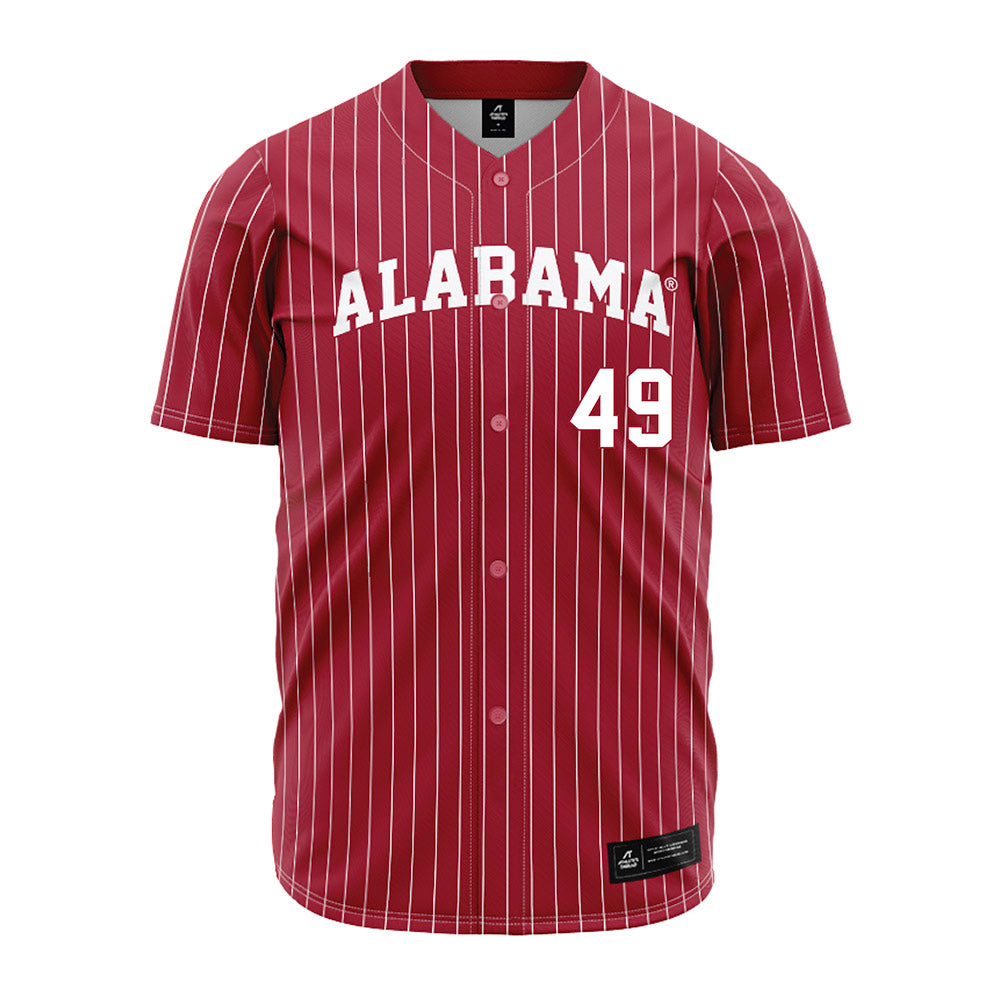 Alabama - NCAA Baseball : Nash Wagner - Pinstripe Jersey-0