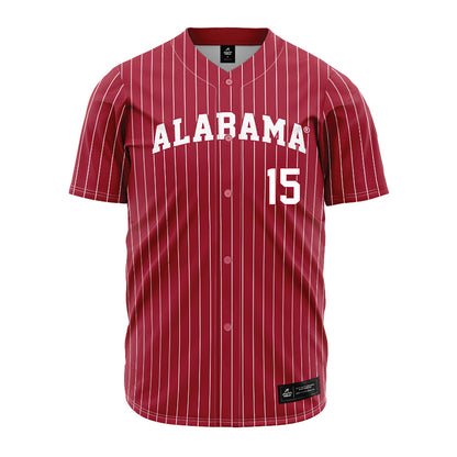 Alabama - NCAA Baseball : Coleman Mizell - Pinstripe Jersey-1