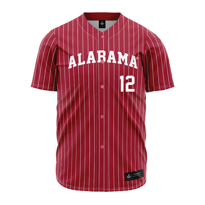 Alabama - NCAA Baseball : JT Blackwood - Pinstripe Jersey-0