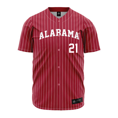 Alabama - NCAA Baseball : Brennen Norton - Pinstripe Jersey-1