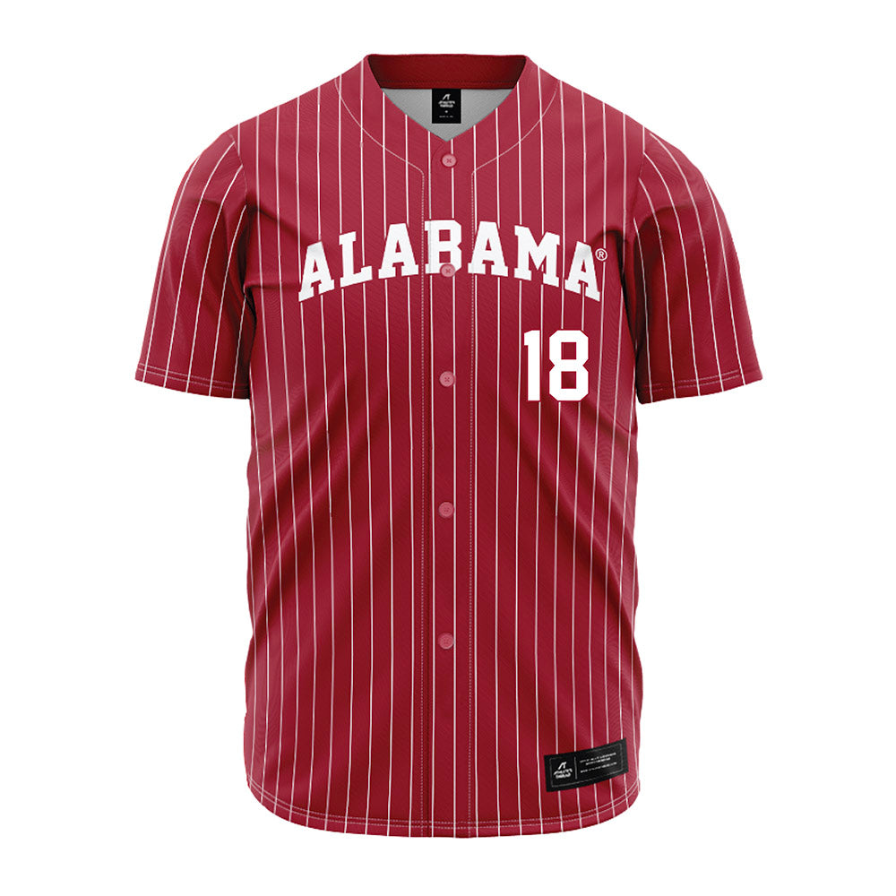 Alabama - NCAA Baseball : Will Hodo - Pinstripe Jersey-0