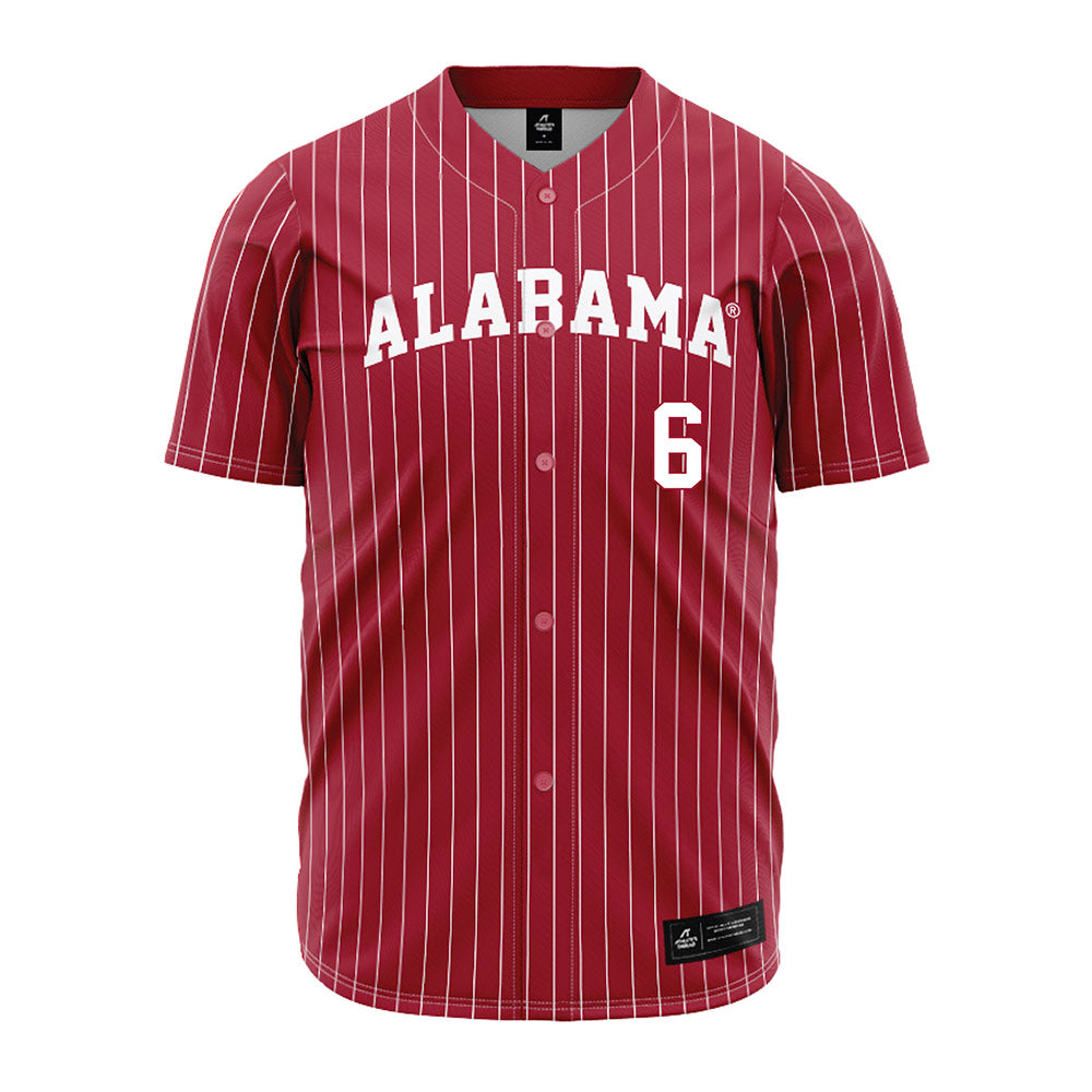 Alabama - NCAA Baseball : Beau Bryans - Pinstripe Jersey-1