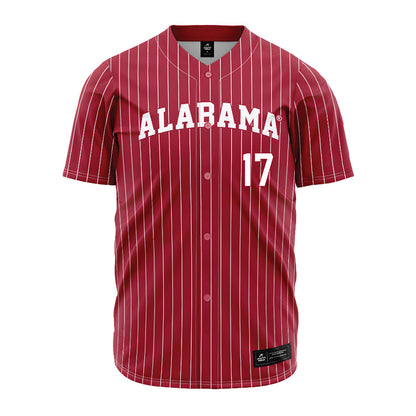 Alabama - NCAA Baseball : Will Plattner - Pinstripe Jersey-0