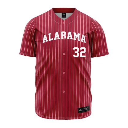 Alabama - NCAA Baseball : Jason Torres - Pinstripe Jersey-0