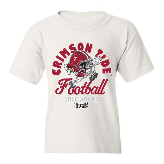 Alabama - NCAA Football : Cole Adams - Youth T-Shirt