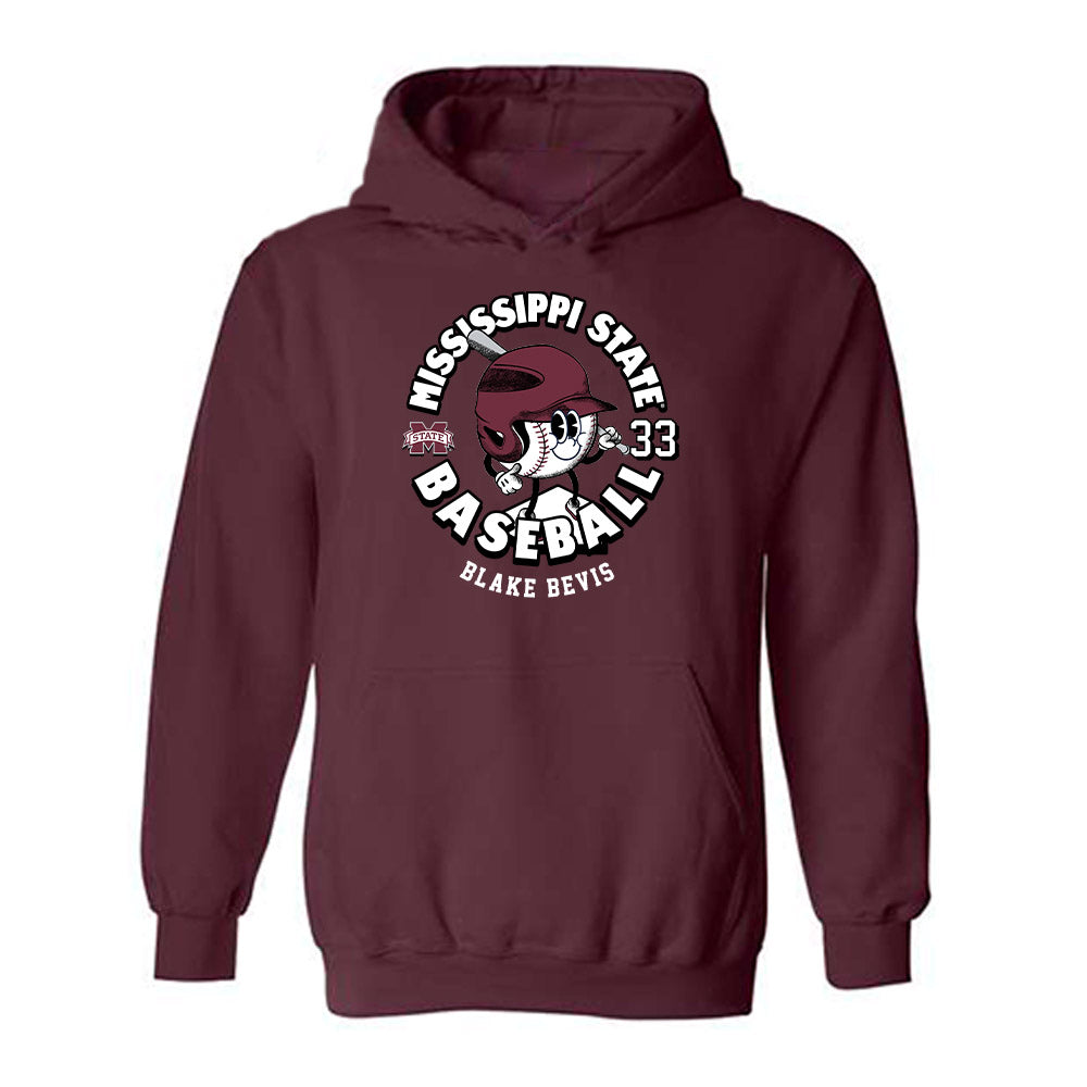 Mississippi State - NCAA Baseball : Blake Bevis - Fashion Shersey Hooded Sweatshirt-0