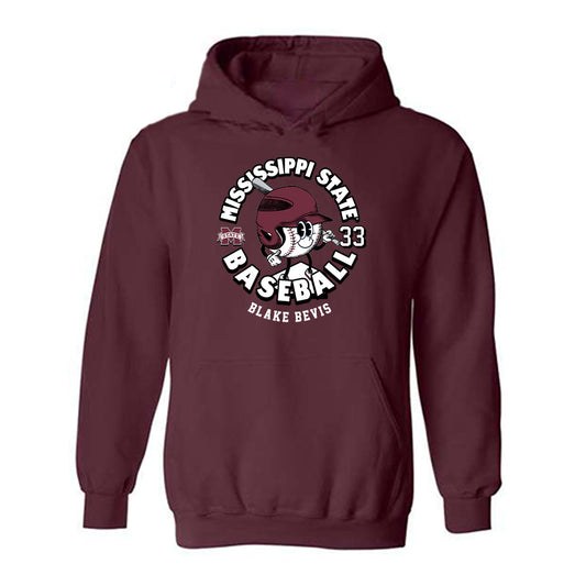Mississippi State - NCAA Baseball : Blake Bevis - Fashion Shersey Hooded Sweatshirt-0