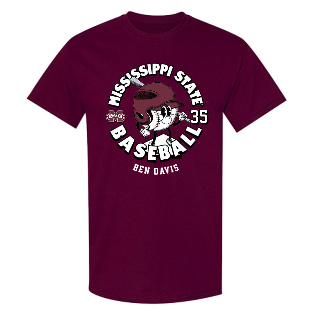 Mississippi State - NCAA Baseball : Ben Davis - Fashion Shersey T-Shirt-0