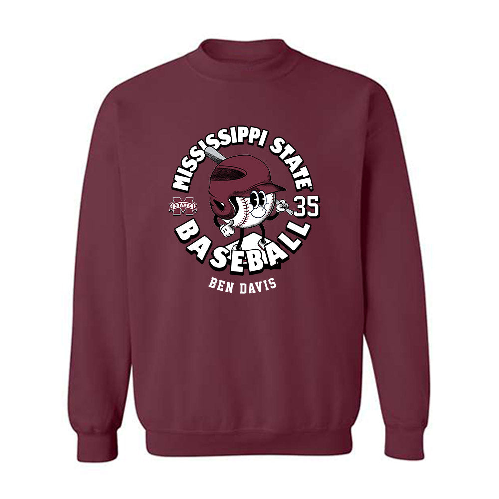 Mississippi State - NCAA Baseball : Ben Davis - Fashion Shersey Crewneck Sweatshirt-0