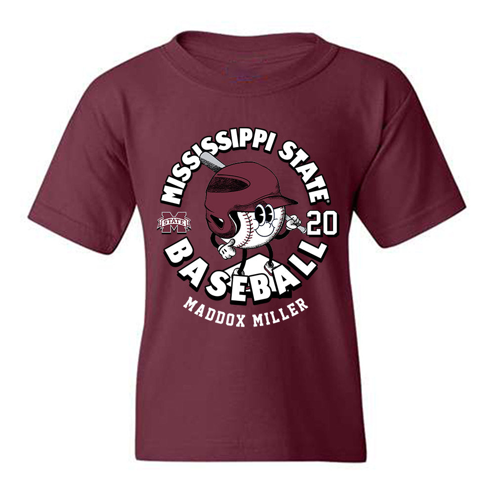 Mississippi State - NCAA Baseball : Maddox Miller - Fashion Shersey Youth T-Shirt-0