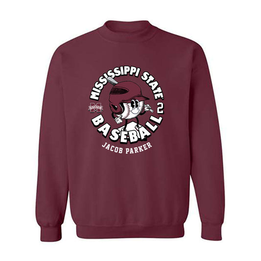 Mississippi State - NCAA Baseball : Jacob Parker - Fashion Shersey Crewneck Sweatshirt-0