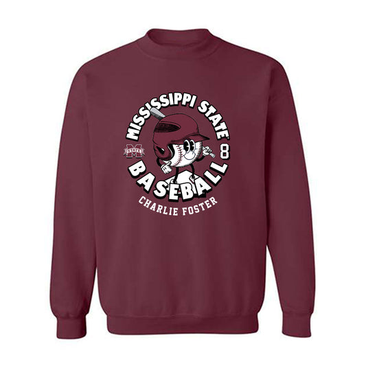 Mississippi State - NCAA Baseball : Charlie Foster - Fashion Shersey Crewneck Sweatshirt-0