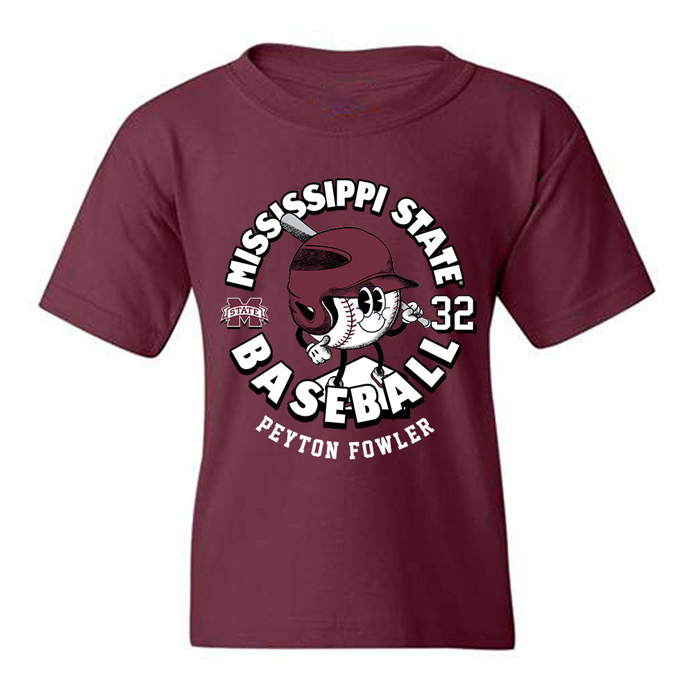 Mississippi State - NCAA Baseball : Peyton Fowler - Fashion Shersey Youth T-Shirt-0