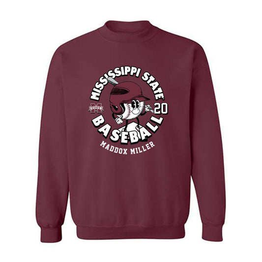 Mississippi State - NCAA Baseball : Maddox Miller - Fashion Shersey Crewneck Sweatshirt-0