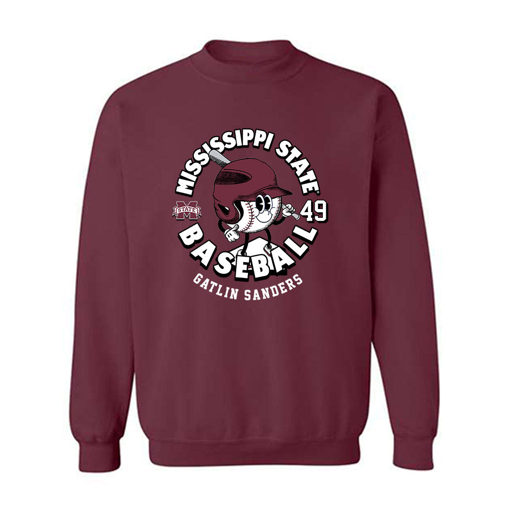 Mississippi State - NCAA Baseball : Gatlin Sanders - Fashion Shersey Crewneck Sweatshirt-0
